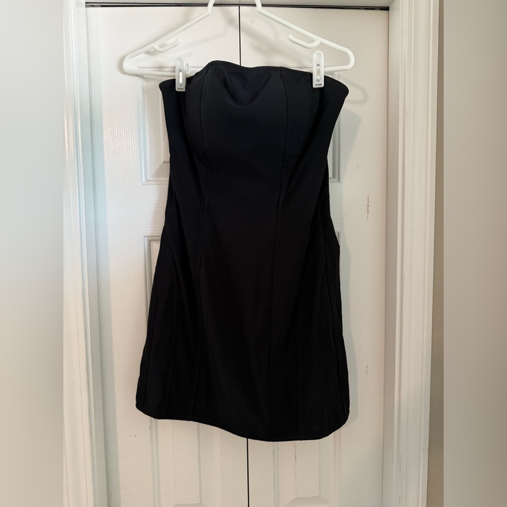 Windsor Black Strapless Sheath Dress for Cocktail
